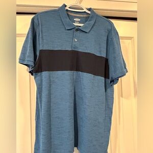 Old Navy blue polo golf shirt large L